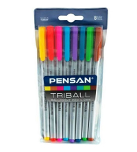 Pochette de 8 stylo triball pensan