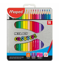 18 Crayons couleur - Color'peps - maped