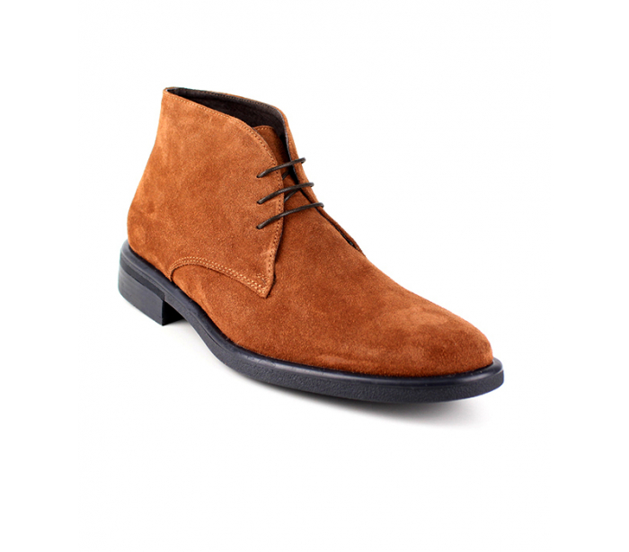 Bottine Homme Daim Camel - Vongo.tn
