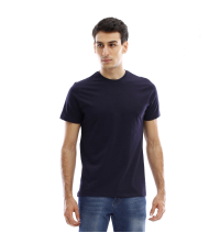 T-shirt manches longues col V - Bleu Marine