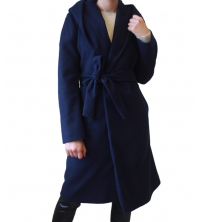 Manteau à capuche Bleu marine